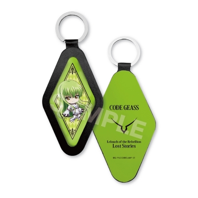 【グッズ-キーホルダー】コードギアス 反逆のルルーシュ ロストストーリーズ レザーキーホルダー /02 C.C.(ミニキャラ)【再販】