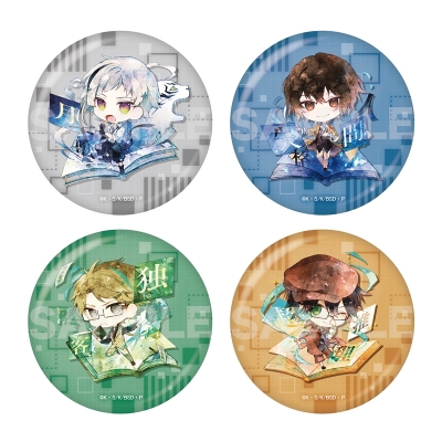 【グッズ-バッチ】文豪ストレイドッグス メタリック缶バッジ /01 全10種【再販】