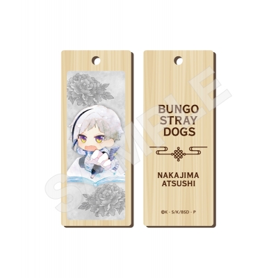 【グッズ-ストラップ】文豪ストレイドッグス キャラでるアート 木札ストラップ /01 中島敦(チャイナ服ver.)【再販】