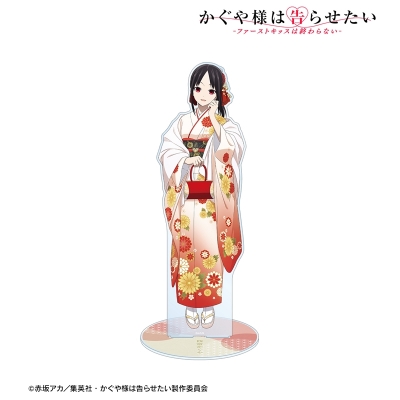 【グッズ-スタンドポップ】アニメ「かぐや様は告らせたい-ファーストキッスは終わらない-」 描き下ろしイラスト 四宮かぐや 振袖&着物ver. 1/7スケール 特大アクリルスタンド【再販】