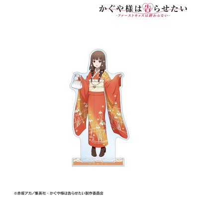 【グッズ-スタンドポップ】アニメ「かぐや様は告らせたい-ファーストキッスは終わらない-」 描き下ろしイラスト 伊井野ミコ 振袖&着物ver. BIGアクリルスタンド【再販】