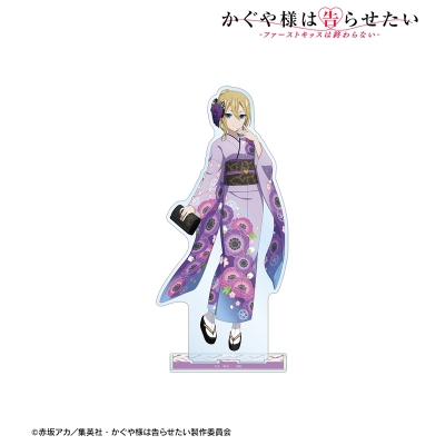 【グッズ-スタンドポップ】アニメ「かぐや様は告らせたい-ファーストキッスは終わらない-」 描き下ろしイラスト 早坂 愛 振袖&着物ver. BIGアクリルスタンド【再販】