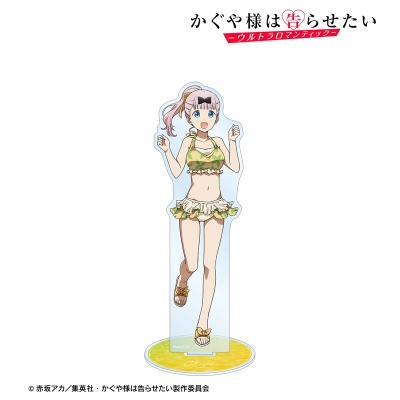 【グッズ-スタンドポップ】TVアニメ「かぐや様は告らせたい-ウルトラロマンティック-」 描き下ろしイラスト 藤原千花 水着ver. BIGアクリルスタンド【再販】