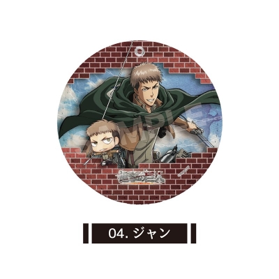 【グッズ-コースター】進撃の巨人 レザーコースターキーホルダー /04 ジャン【再販】