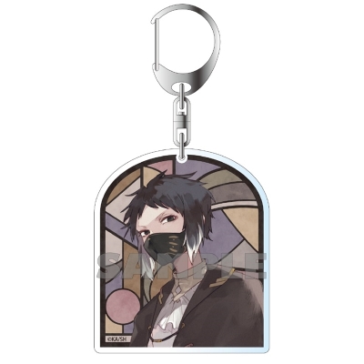 【グッズ-キーホルダー】文豪ストレイドッグス 春河35イラスト アクリルキーホルダー 芥川龍之介【再販】