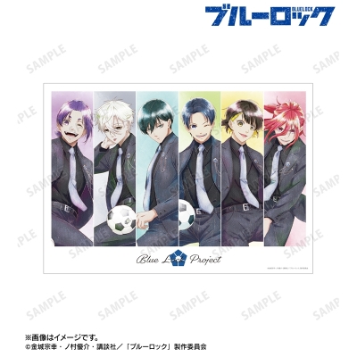 【グッズ-ポスター】TVアニメ『ブルーロック』 描き下ろし 集合 スーツモデルver. Ani-Art aqua label A3マット加工ポスター【再販】