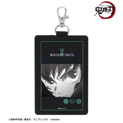 【グッズ-パスケース】アニメ「鬼滅の刃」 時透無一郎 ナスカン付き1ポケット縦型パスケース【再販】