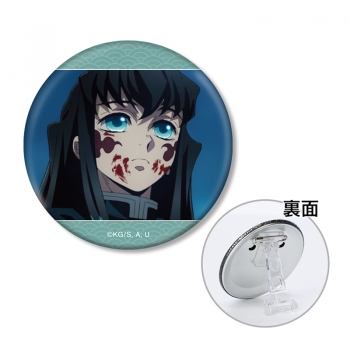 グッズ-バッチ】アニメ「鬼滅の刃」 時透無一郎 場面写3WAY缶バッジ 