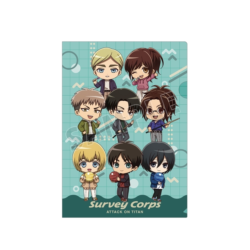 【グッズ-クリアファイル】TVアニメ『進撃の巨人』 集合 ちびキャラ アクティビティver. クリアファイル【再販】