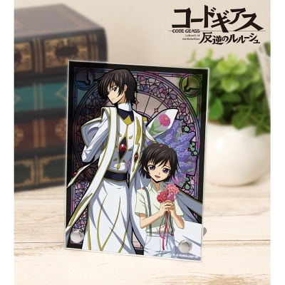 【グッズ-置きもの】コードギアス 反逆のルルーシュ 描き下ろしイラスト ルルーシュ&ルルーシュ(幼少期) A6アクリルパネル <ルルーシュ バースデー2023ver.>【再販】
