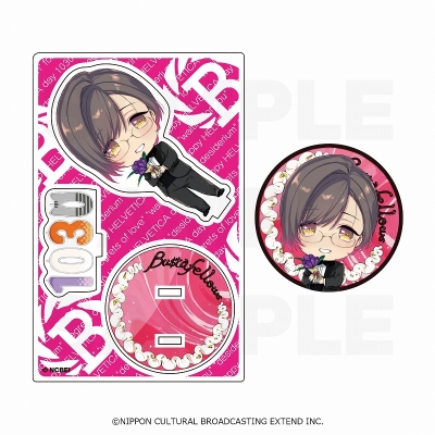 【ゲーム-セットもの】BUSTAFELLOWS 缶バッジ&アクリルスタンドセット「あざやかな悪に染まるバースデーセット【ヘルベチカ】」【再販】