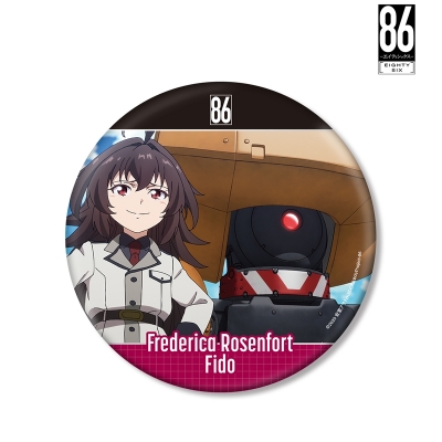 【グッズ-バッチ】TVアニメ「86―エイティシックス―」 フレデリカ・ローゼンフォルト&ファイド 場面写BIG缶バッジ【再販】