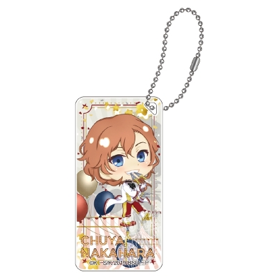 【グッズ-キーホルダー】文豪ストレイドッグス ぽぷきゃら サーカスアート ドミテリアキーチェーン 中原中也【再販】