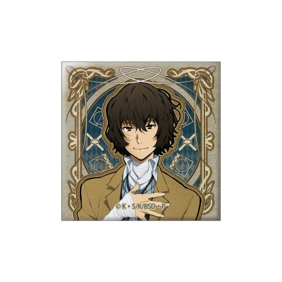 【グッズ-バッチ】文豪ストレイドッグス アールヌーボーアート スクエア缶バッジ vol.2 太宰治【再販】