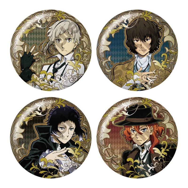 【グッズ-バッチ】文豪ストレイドッグス アールヌーボーアート 缶バッジ 【再販】