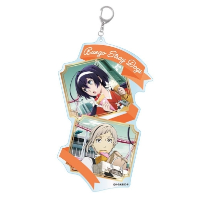 【グッズ-キーホルダー】文豪ストレイドッグス 雑誌版権 アクリルキーホルダーBIG 中島&泉【再販】