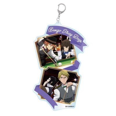 【グッズ-キーホルダー】文豪ストレイドッグス 雑誌版権 アクリルキーホルダーBIG 集合B【再販】