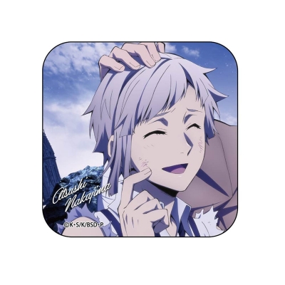 【グッズ-バッチ】文豪ストレイドッグス 雑誌版権 スクエア缶バッジ 中島敦【再販】