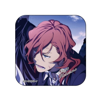 【グッズ-バッチ】文豪ストレイドッグス 雑誌版権 スクエア缶バッジ 中原中也【再販】