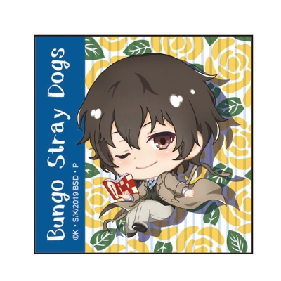 【グッズ-バッチ】文豪ストレイドッグス ぽぷきゃら スクエア缶バッジ 太宰治ノーマル【再販】