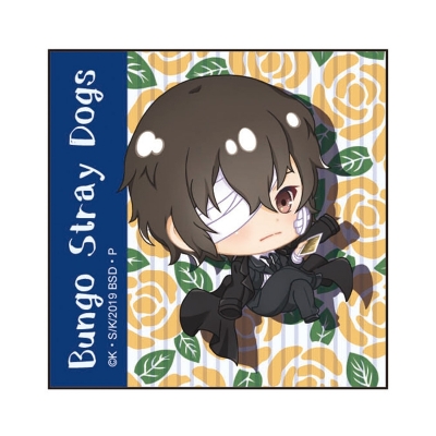 【グッズ-バッチ】文豪ストレイドッグス ぽぷきゃら スクエア缶バッジ 太宰治黒の時代【再販】
