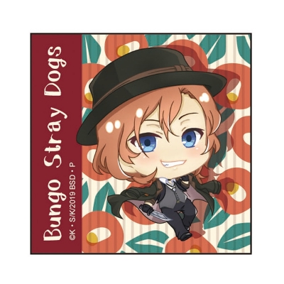 【グッズ-バッチ】文豪ストレイドッグス ぽぷきゃら スクエア缶バッジ 中原中也ノーマル【再販】