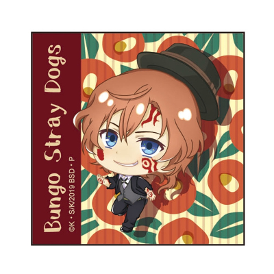 【グッズ-バッチ】文豪ストレイドッグス ぽぷきゃら スクエア缶バッジ 中原中也汚濁【再販】