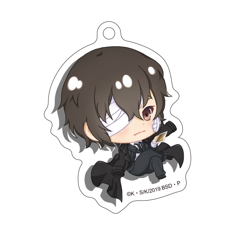 【グッズ-キーホルダー】文豪ストレイドッグス ぽぷきゃら ダイカットアクキー 太宰治黒の時代【再販】