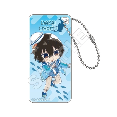 【グッズ-キーホルダー】文豪ストレイドッグス Sketchu! 水族館 ドミテリアキーチェーンJr. 太宰治【再販】