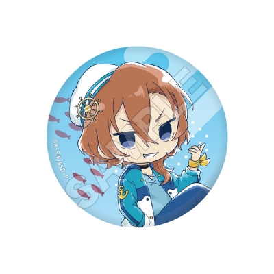 【グッズ-バッチ】文豪ストレイドッグス Sketchu! 水族館 缶バッジ 中原中也【再販】