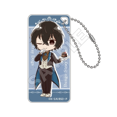 【グッズ-キーホルダー】文豪ストレイドッグス Sketchu! バトラー ドミテリアキーチェーンJr. 太宰治【再販】