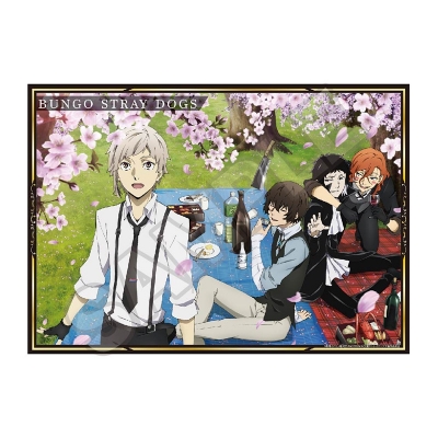 【グッズ-ポスター】文豪ストレイドッグス クリアポスター vol.2 集合(花見)【再販】