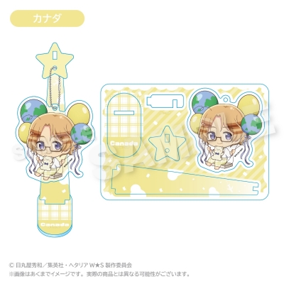 【グッズ-キーホルダー】ヘタリア World★Stars ばるんこスタンドキーホルダー カナダ【再販】