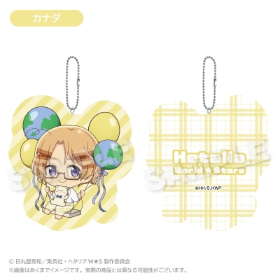 【グッズ-キーホルダー】ヘタリア World★Stars ばるんこクッションキーホルダー カナダ【再販】