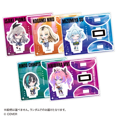【グッズ-スタンドポップ】FLOW GLOW トレーディングゆらゆらミニアクリルスタンド<全5種・ランダム>【カラオケの鉄人コラボ】