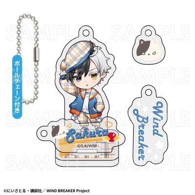 【グッズ-キーホルダー】TVアニメ「WIND BREAKER」【チェックセーラー】 アクリルスタンドキーホルダー【桜 遥】【再販】