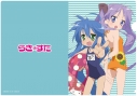 【グッズ-クリアファイル】らき☆すた クリアファイル 泉こなた&柊かがみ(水着)【再販】の画像
