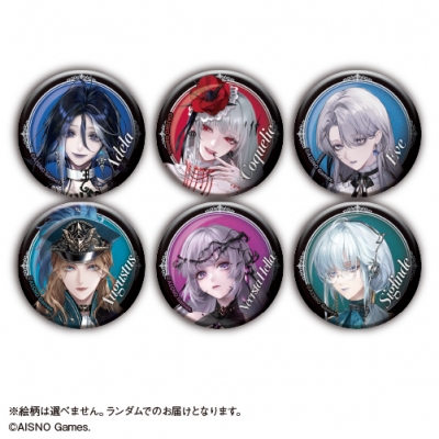 【グッズ-バッチ】無期迷途 トレーディンググリッター缶バッジAbox<全6種・ランダム>【カラオケの鉄人コラボ】