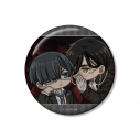【グッズ-バッチ】TVアニメ『黒執事 -寄宿学校編-』 セバスチャン&シエル ゆるコマ 100mm缶バッジ ver.B【再販】の画像