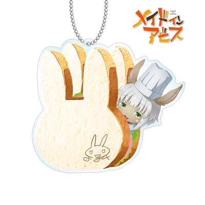 【グッズ-キーホルダー】メイドインアビス 兎座ナナチ ウサギ食パン アクリルキーホルダー サンドイッチver.【再販】