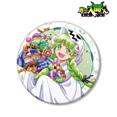 【グッズ-バッチ】魔入りました!入間くん 描き下ろしイラスト ウァラク・クララ ハロウィンver. BIG缶バッジ【再販】