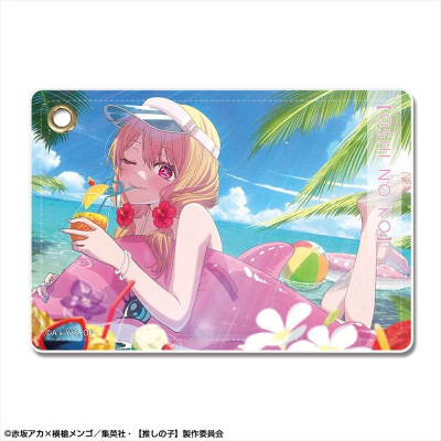 【グッズ-パスケース】TVアニメ【推しの子】 レザーパスケース Ver.4 デザイン03(ルビー)【再販】