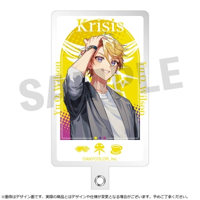 【グッズ-携帯グッズ】NIJISANJI EN Krisis ユウ Q ウィルソン モデル スマホストラップ&フォンタブ