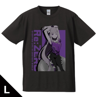 【グッズ-Tシャツ】Re:ゼロから始める異世界生活 Tシャツ エミリア Lサイズ【再販】
