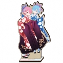 【グッズ-スタンドポップ】Re:ゼロから始める異世界生活 MOKUスタ レム&ラム 袴ver.【再販】の画像