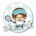 【グッズ-バッチ】モンチッチ スポーツ 缶バッジ テニス【再販】の画像
