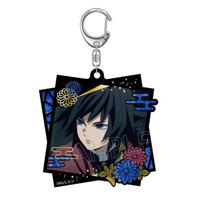 【グッズ-キーホルダー】鬼滅の刃 螺鈿風シリーズ アクリルキーホルダー vol.2 冨岡義勇【再販】