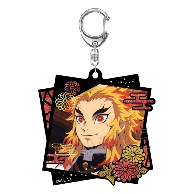 【グッズ-キーホルダー】鬼滅の刃 螺鈿風シリーズ アクリルキーホルダー vol.2 煉獄杏寿郎【再販】