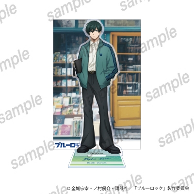 【グッズ-スタンドポップ】ブル-ロック ポストカード付アクリルスタンド 糸師 凛 【まねきねこコラボ第4弾】