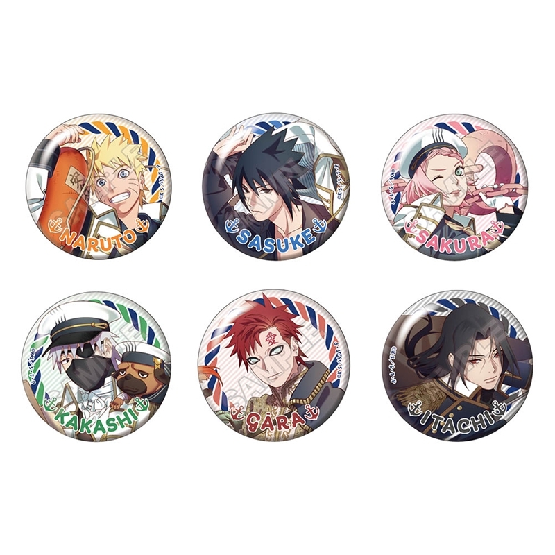 【グッズ-バッチ】NARUTO -ナルト- 疾風伝 マリンルック 缶バッジ【再販】